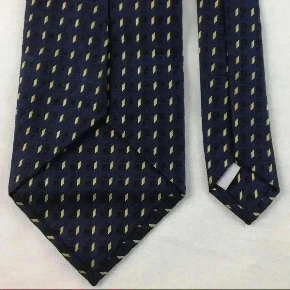 Burma Bibas Blue Multi-Color Silk Tie 58" x 4" - Picture 3 of 4